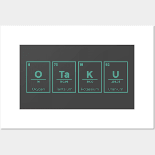 Green Otaku Periodic Table Posters and Art